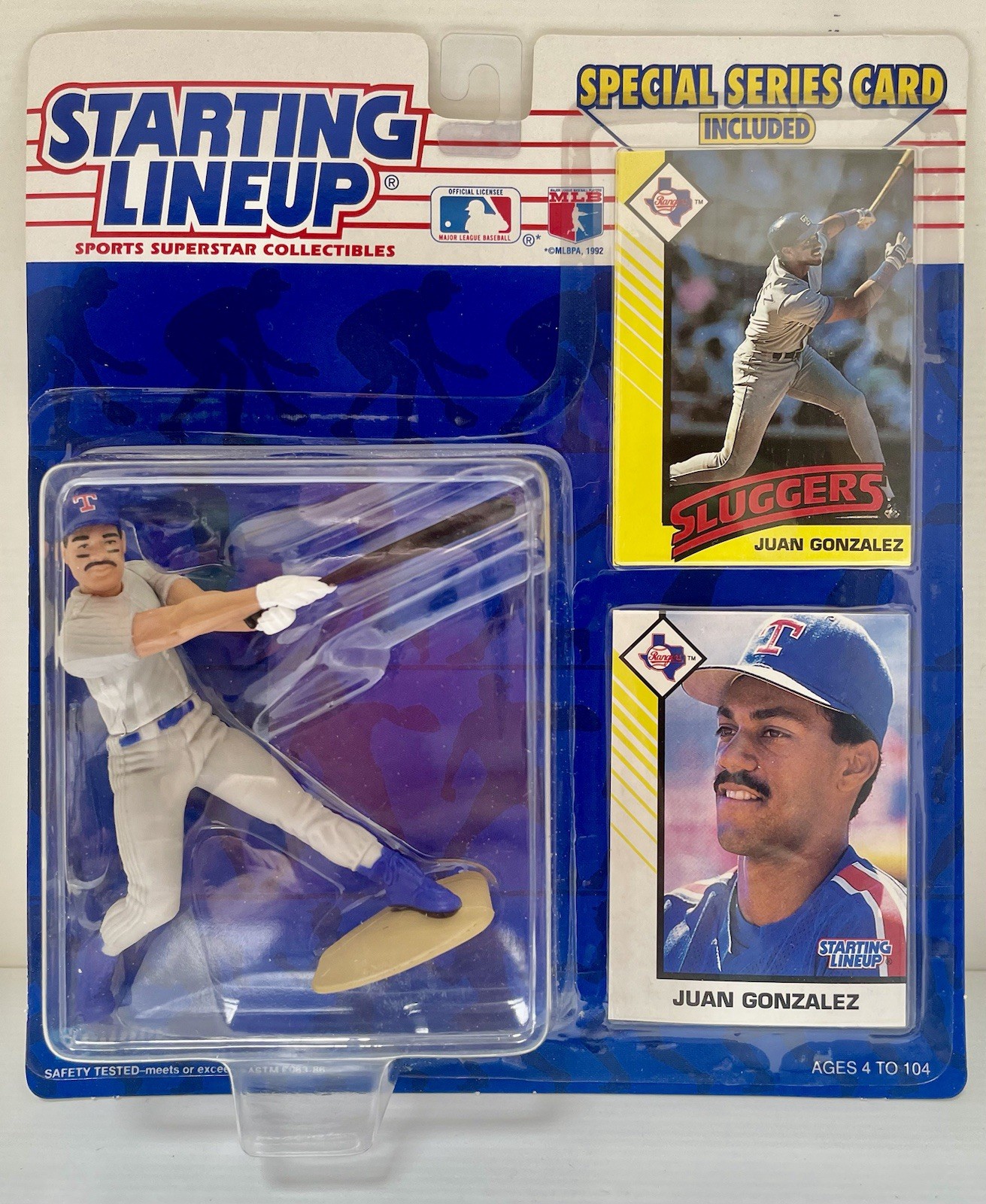 MLB Starting Lineup Figure 1993 Texas Rangers Juan Gonzalez Baseball Cards
