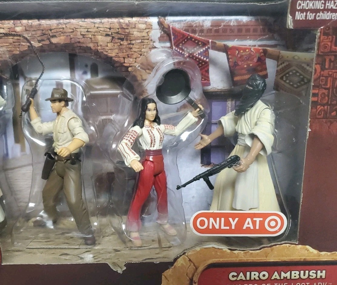 2008 Hasbro, Indiana Jones: Cairo Ambush – Target Exclusive 5 Figure Pack *READ*