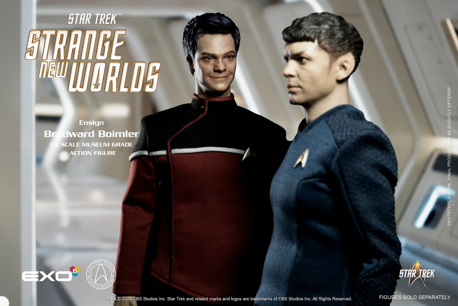 EXO-6 Star Trek: SNW Ensign Bradward Boimler 1/6 Scale 12″ Figure In Stock