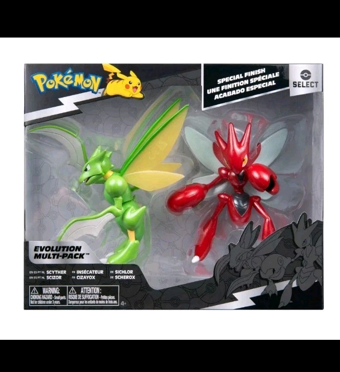 Pokemon Scyther & Scizor Select Series Evolution 2-Pack Exclusive Action Figures