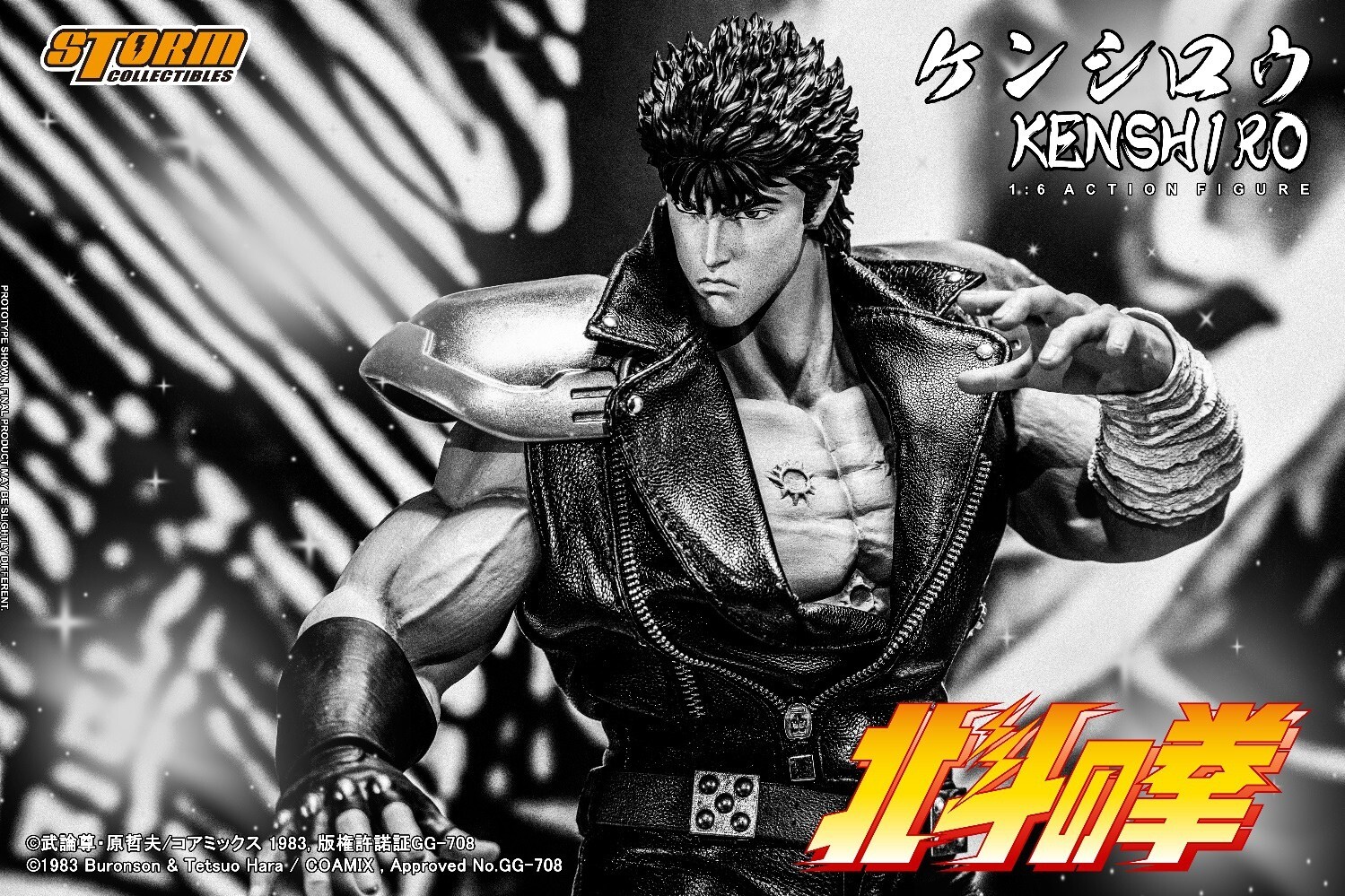 Storm Toys BTFN01 1/6 Fist of the North Star Kenshiro Action Figure Model Toy