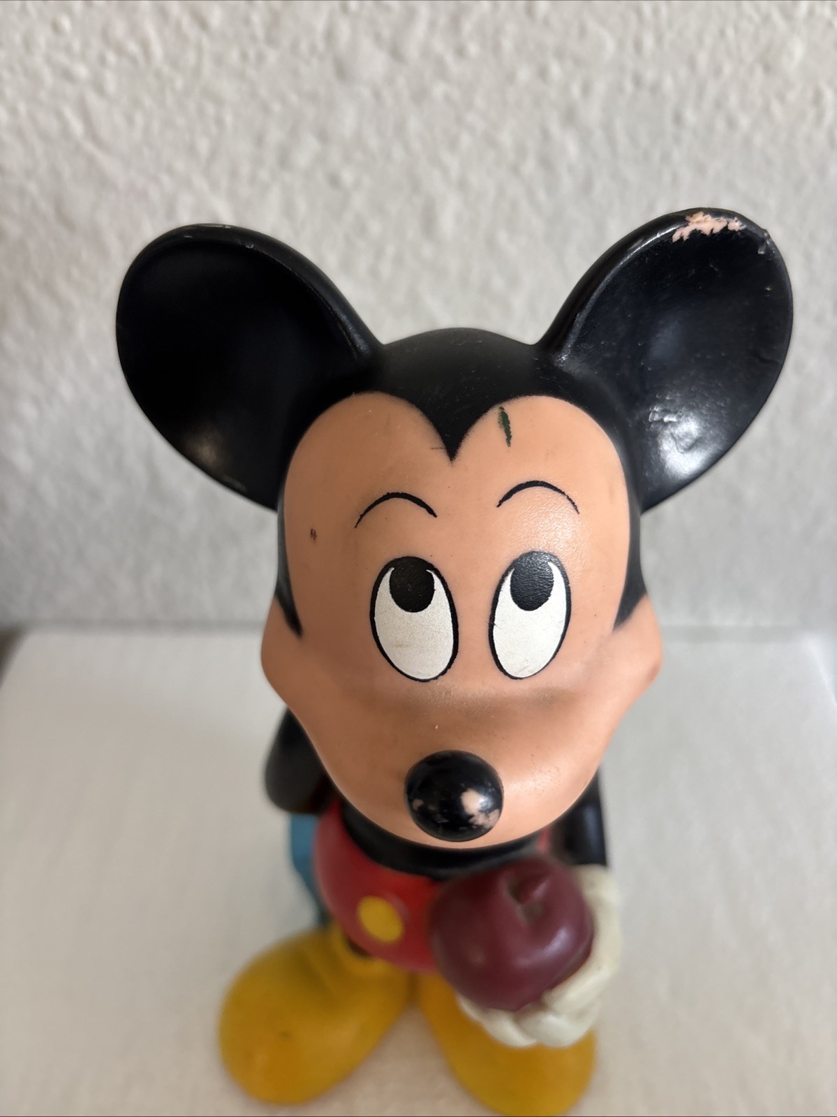 MICKEY MOUSE RUBBER SQUEEZE SQUEAKEY TOY WALT DISNEY – VINTAGE 1970’S – TAIWAN