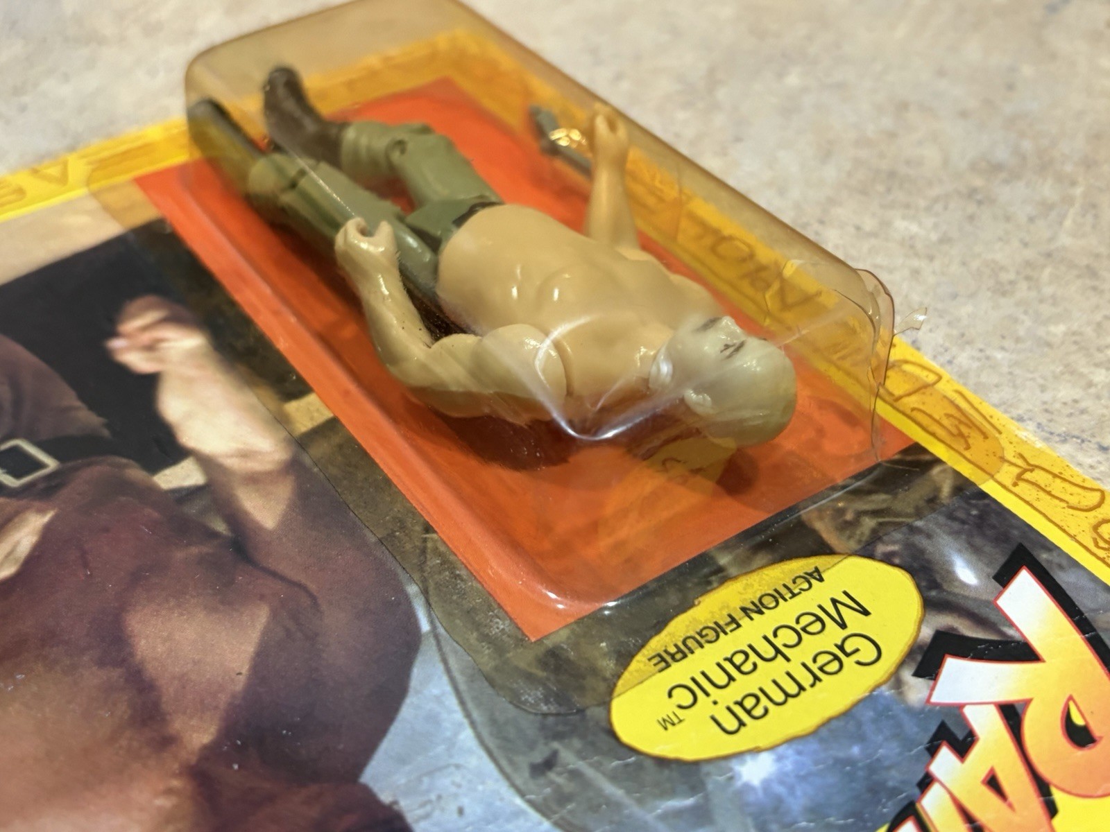 VINTAGE 1982 KENNER INDIANA JONES GERMAN MECHANIC SEALED MOC