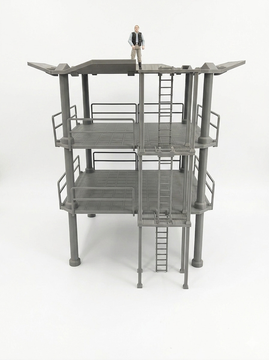 HUGE INDUSTRIAL MECH LANDING PAD 1:18 figure STAR WARS DIORAMA TOWER PLATFORM