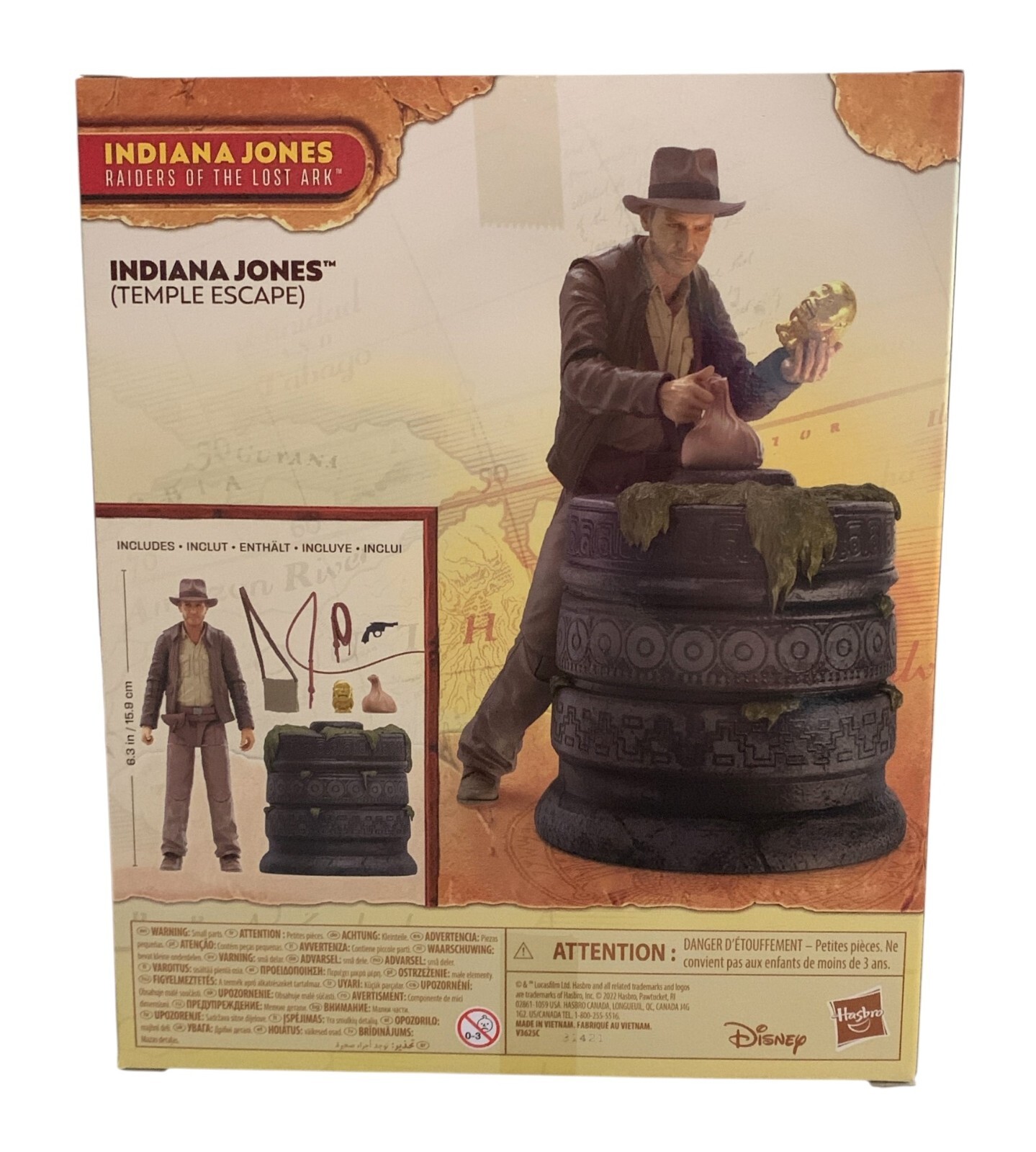 Hasbro Indiana Jones Adventure Series Temple Escape 6” Action Figure F6057 NEW