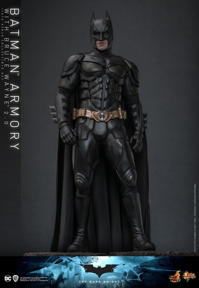IN STOCK Hot Toys MMS750 The Dark Knight 1/6 Batman Armory with Bruce Wayne 2.0