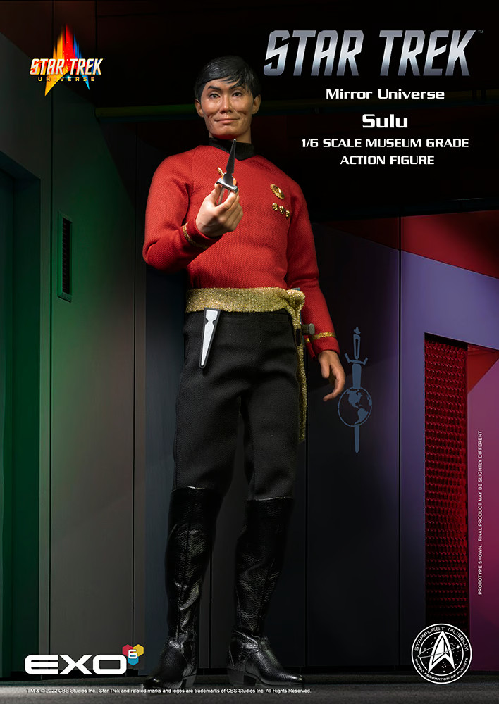 Star Trek TOS Mirror Universe Sulu 1/6 Action Figure EXO6 Sideshow Brown Box