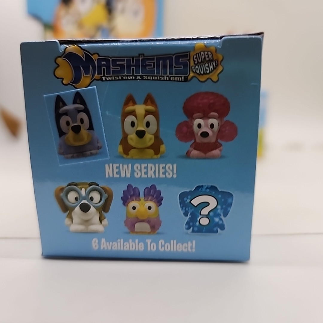 Bluey Mashems Series 3 Squishy Mash’ems GLITTER Brown CHILLI HEELER New 🐕