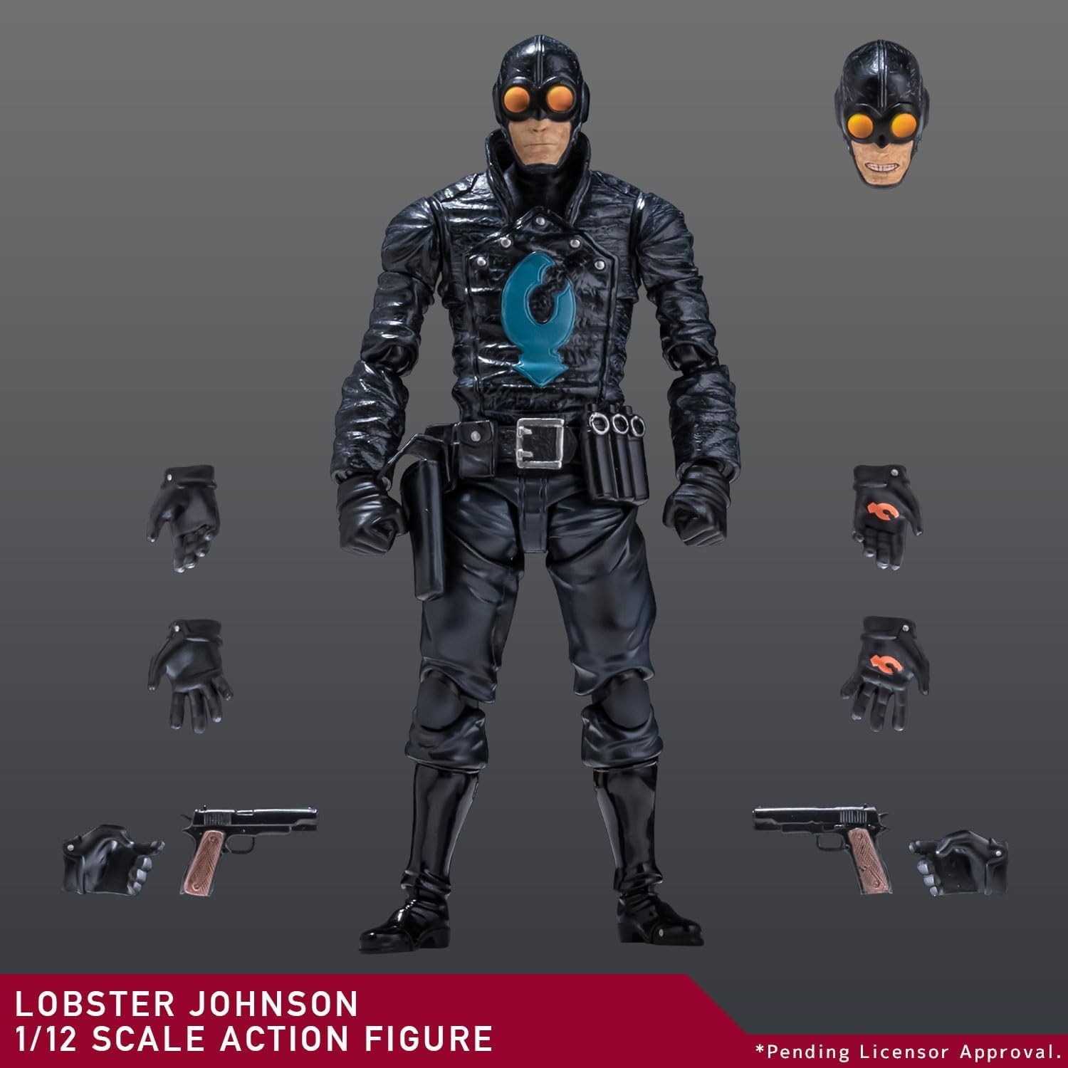 Hellboy Lobster Johnson 1/12 Scale Action Figure 1000 Toys