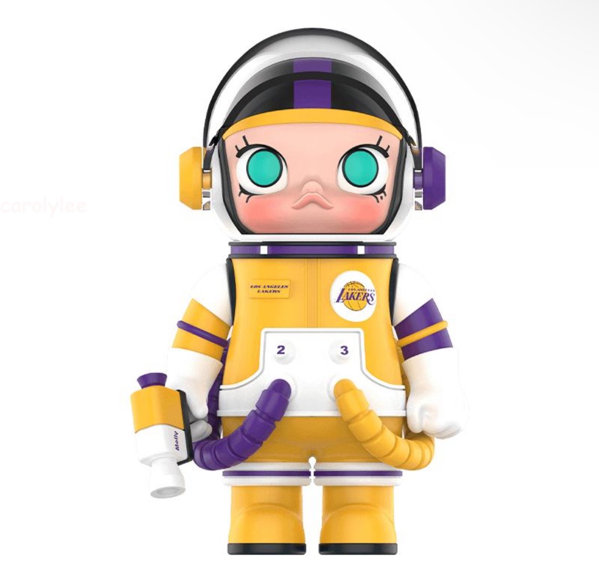 Authentic PopMart Mega Space Molly 100% NBA Lakers Special Edition Rare