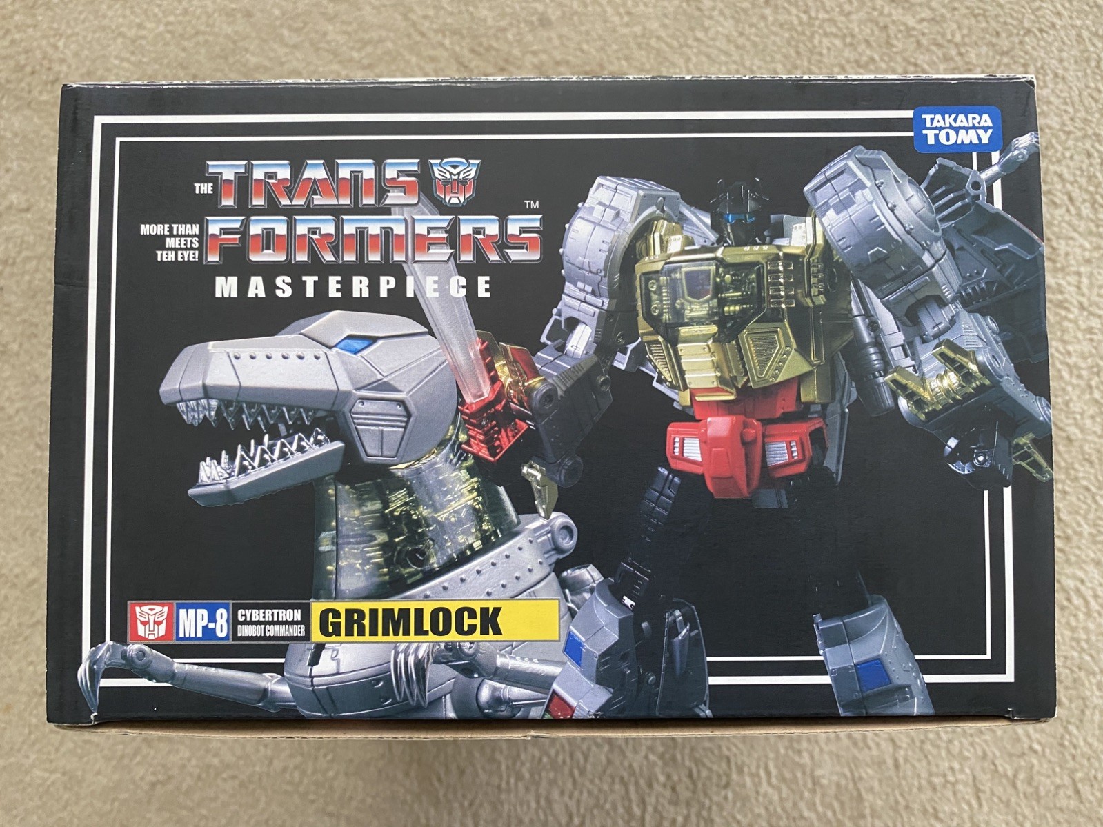 Takara Tomy Transformers Masterpiece Grimlock MP-8 Used in Box – NOT a KO