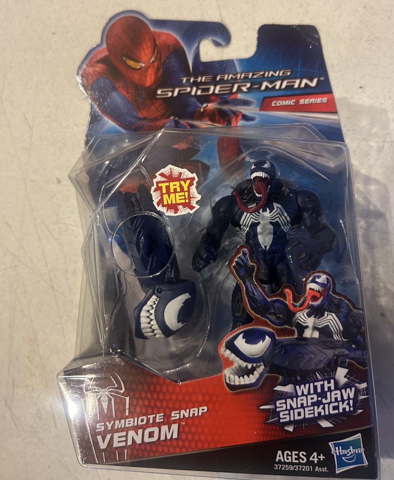 THE AMAZING SPIDER-MAN 2011 SYMBIOTE SNAP VENOM 3.75″ ACTION FIGURE~~FREE S&H
