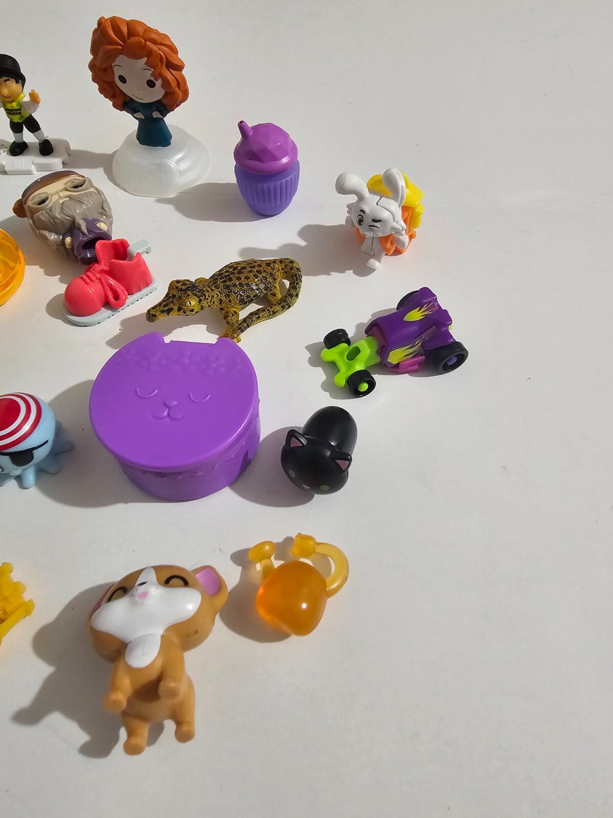 Bag Of Small Toys Bulk of PVC & Plastic Figures Toy Modern, Barely Played With