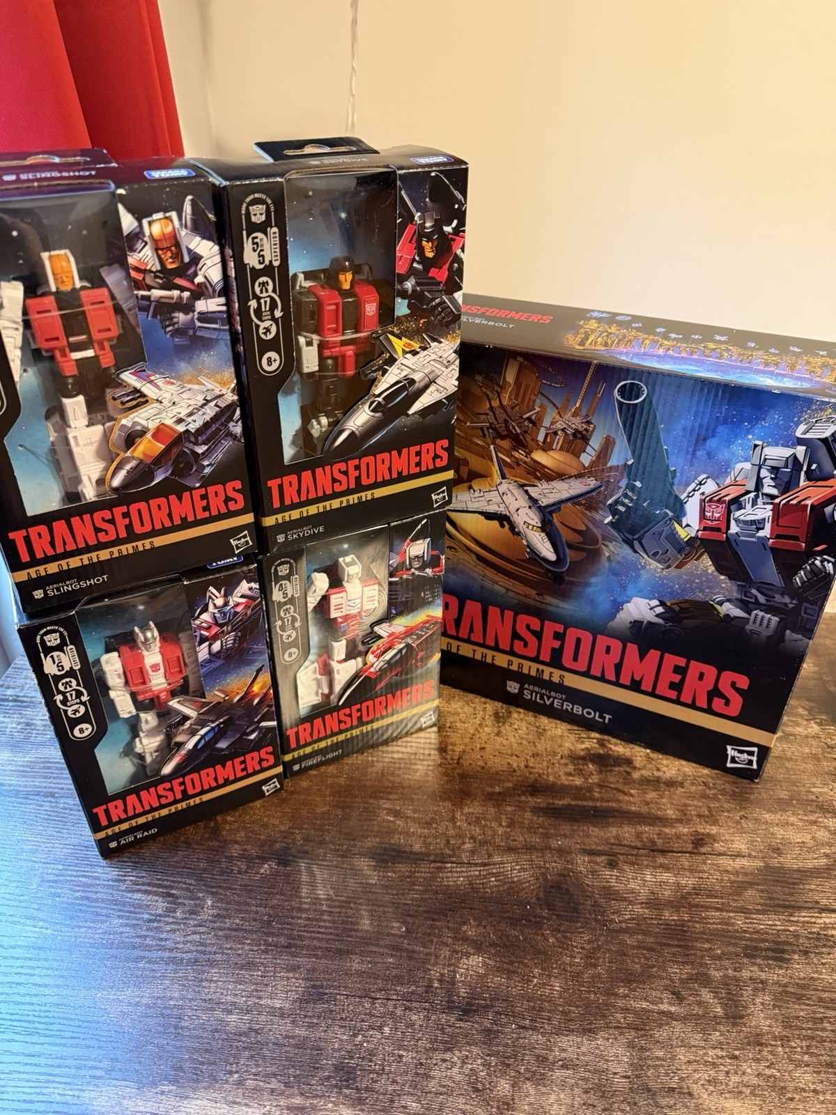 SUPERION Transformers Age Of The Primes Complete Set Of 5 Aerialbots Ships Free!