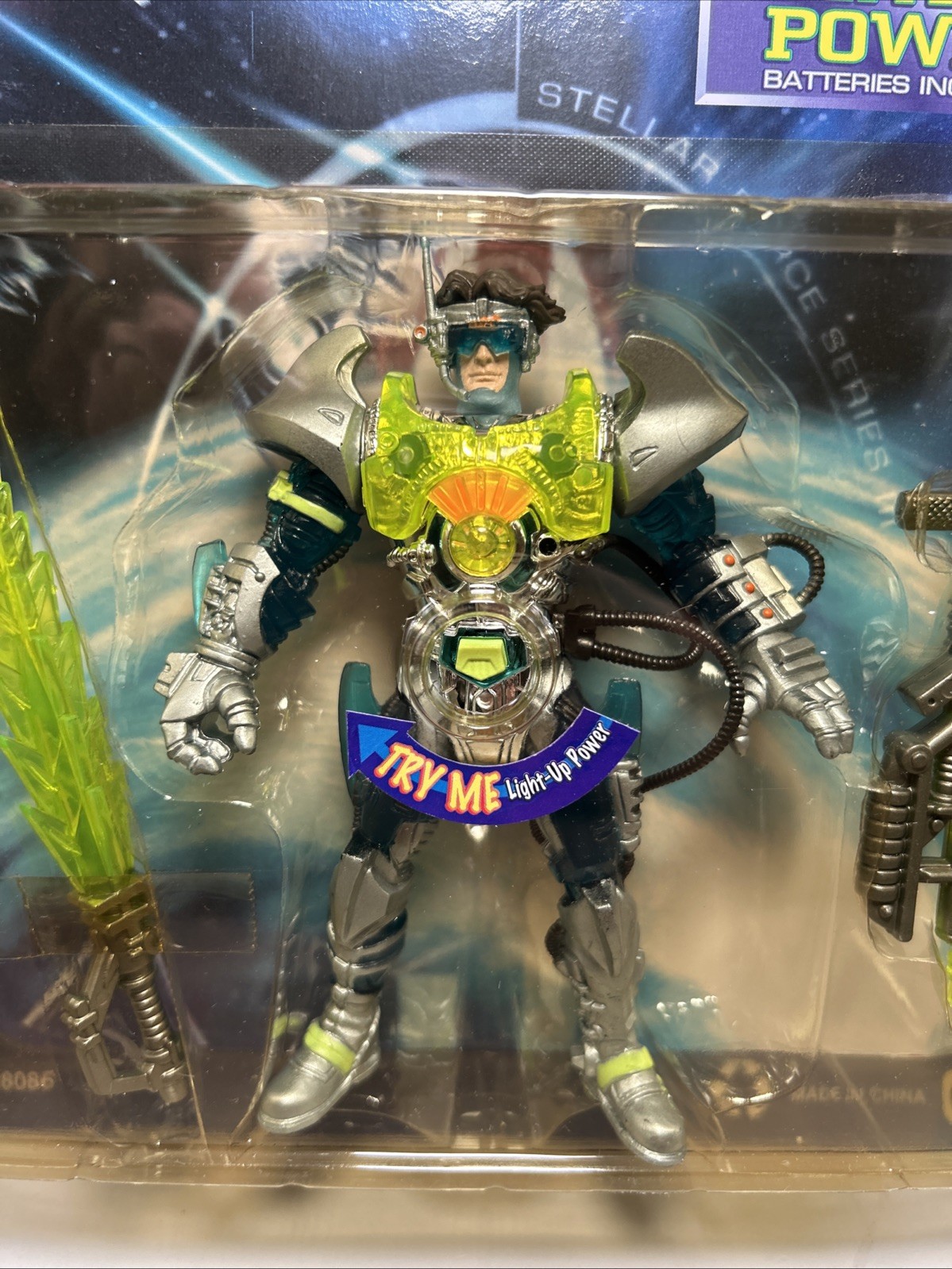 VINTAGE CHAP MEI STELLAR FORCE LIGHT UP ACTION FIGURE PLAYSET New Old Stock