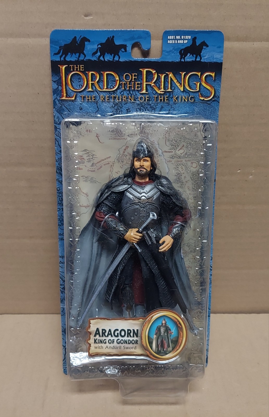 Lord Of The Rings Aragorn Figure King Of Gondor New ToyBiz 2003