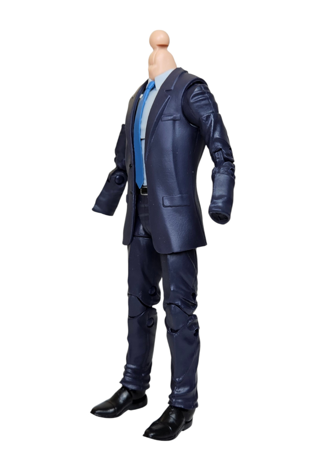MARVEL LEGENDS CIVILIAN BODY PART ONLY BLUE SUIT KITBASH CUSTOM FIGURE MINTY