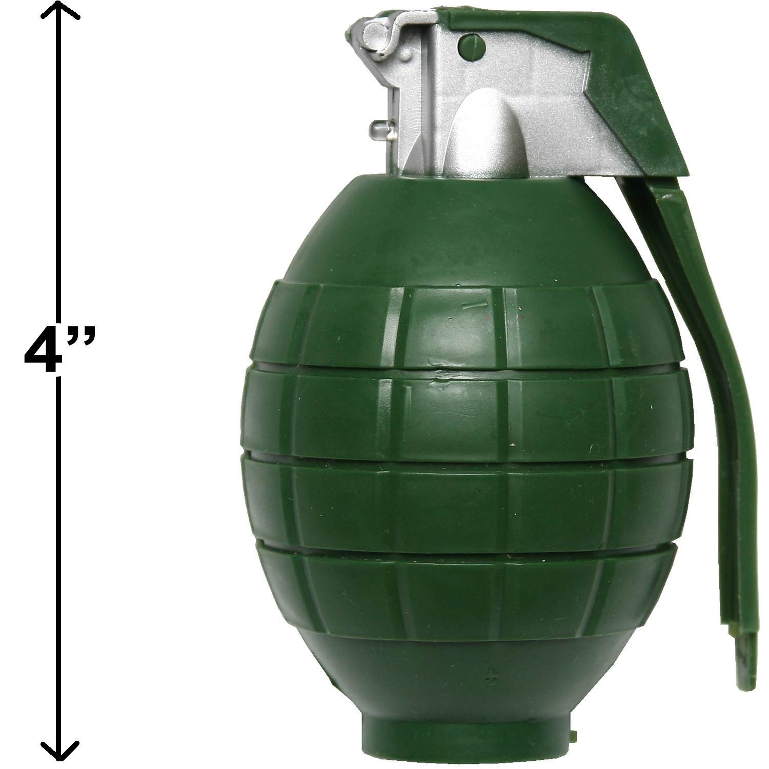 4 Pack, Kids Toy Military Army Pretend Play Plastic Hand Grenades, FX Sounds