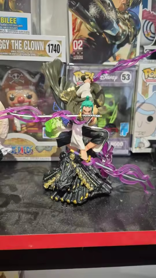 One Piece Roronoa Zoro Three Sword Style PVC Figure Anime Collectible Statue