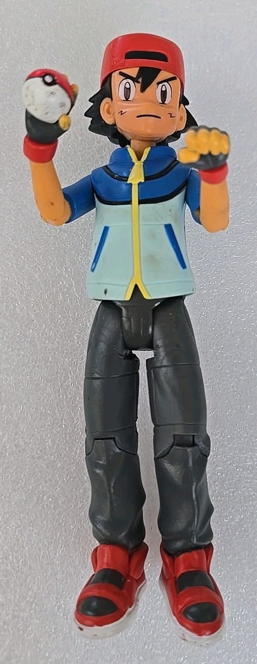 Pokémon Ash Ketchum Figure 7 Inches 2011 Pokémon Jakks 2162LK01
