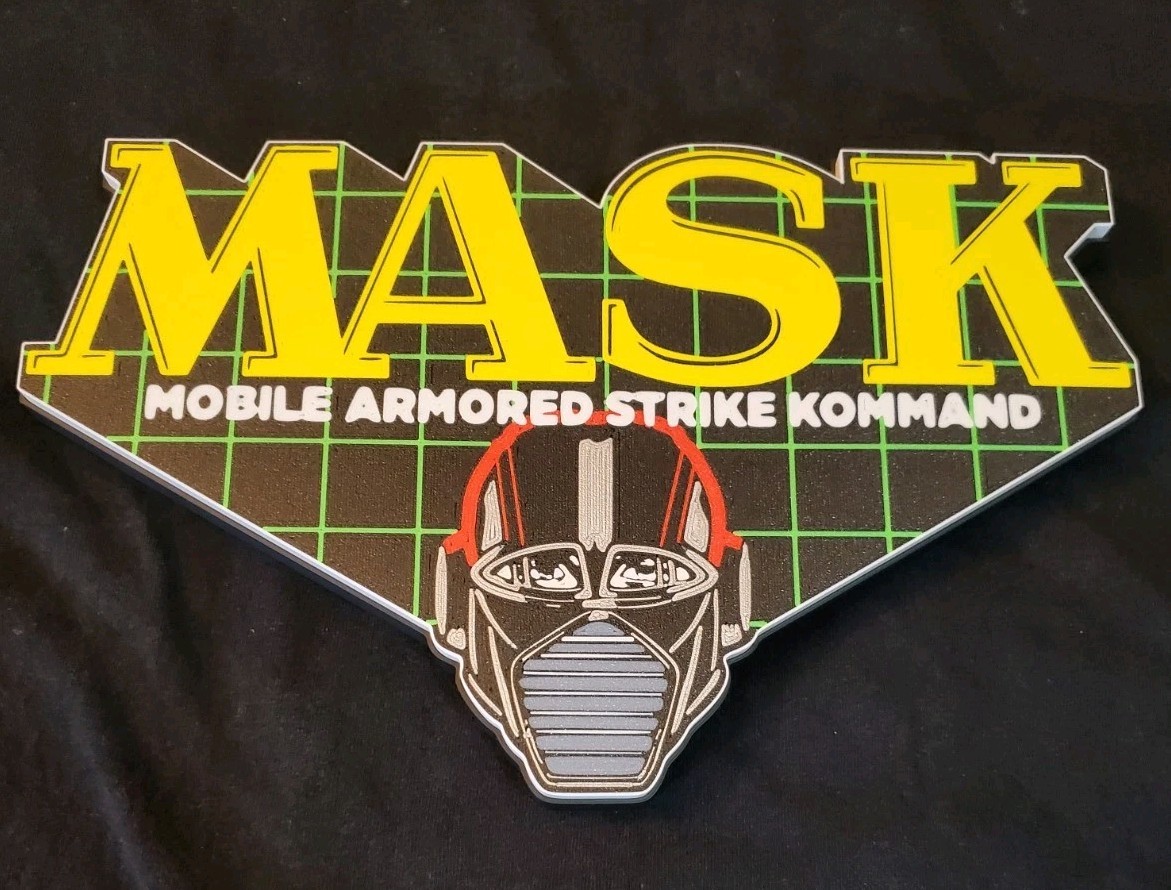 M.A.S.K. Wall Hanger Sign display Kenner Venom Decorative MASK V2