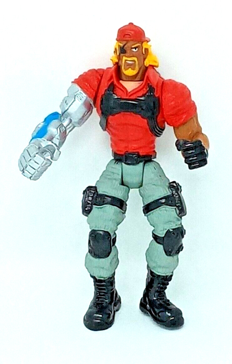 Beast Control and Rescue Figure w/ Cyborg Metal Arm red hat & Eye Patch euc