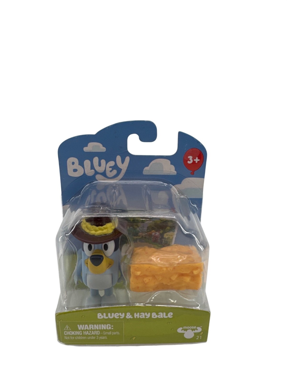 Bluey & Hay Bale Figure With Accessory 3+ Years Moose Toys Collectible Playset