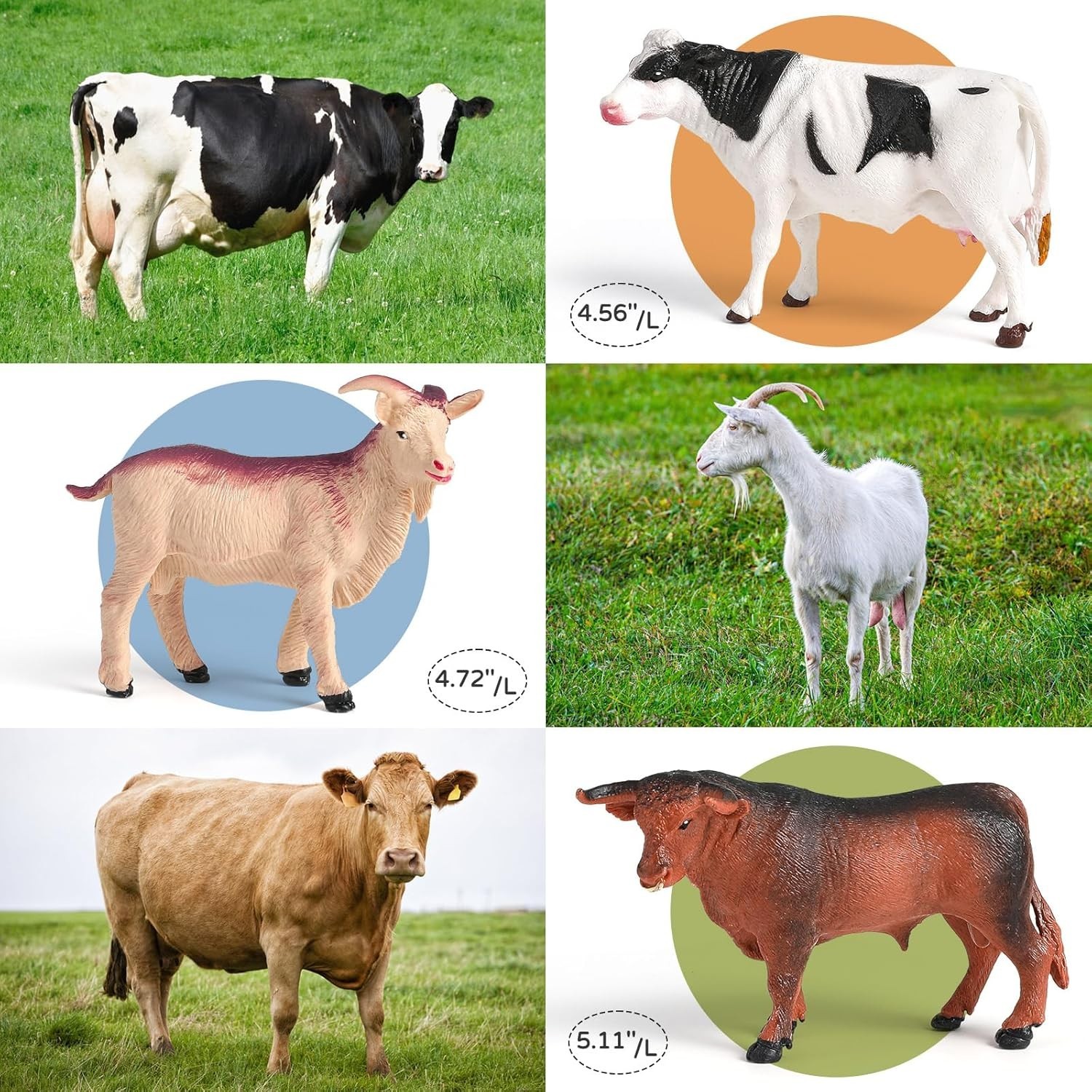 Large Farm Animal Figures Farm Truck 23pcs Cow Horse Sheep Pig Play Set For Kids