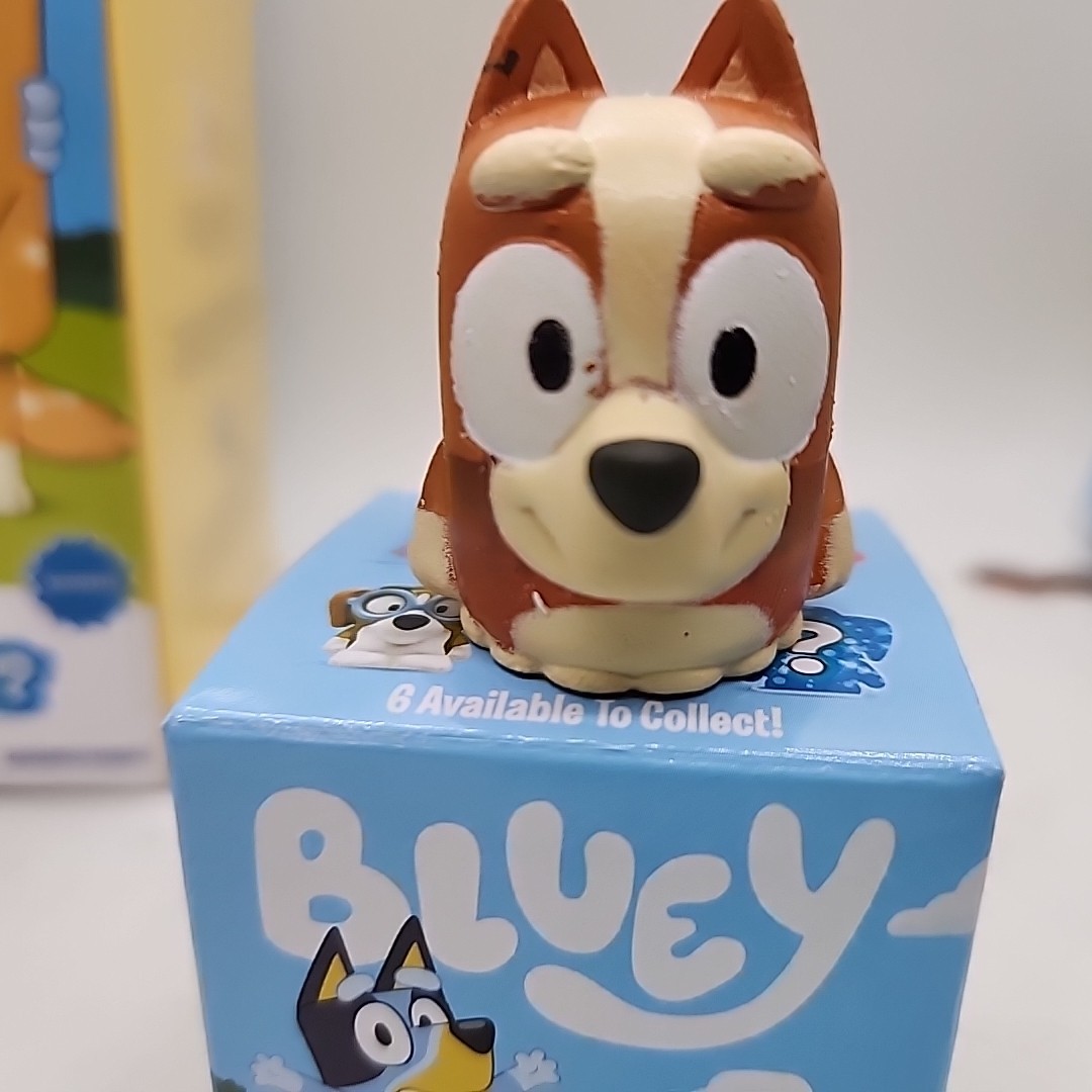 Bluey Mashems Series 3 Squishy Mash’ems GLITTER Brown CHILLI HEELER New 🐕