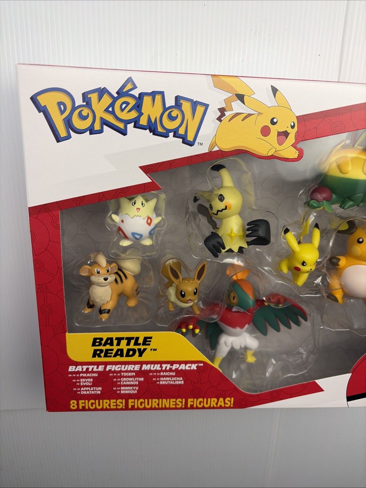 Pokemon Battle Figure 8 Pack Pikachu Eevee Mimikyu Raichu Togepi Set BRAND NEW