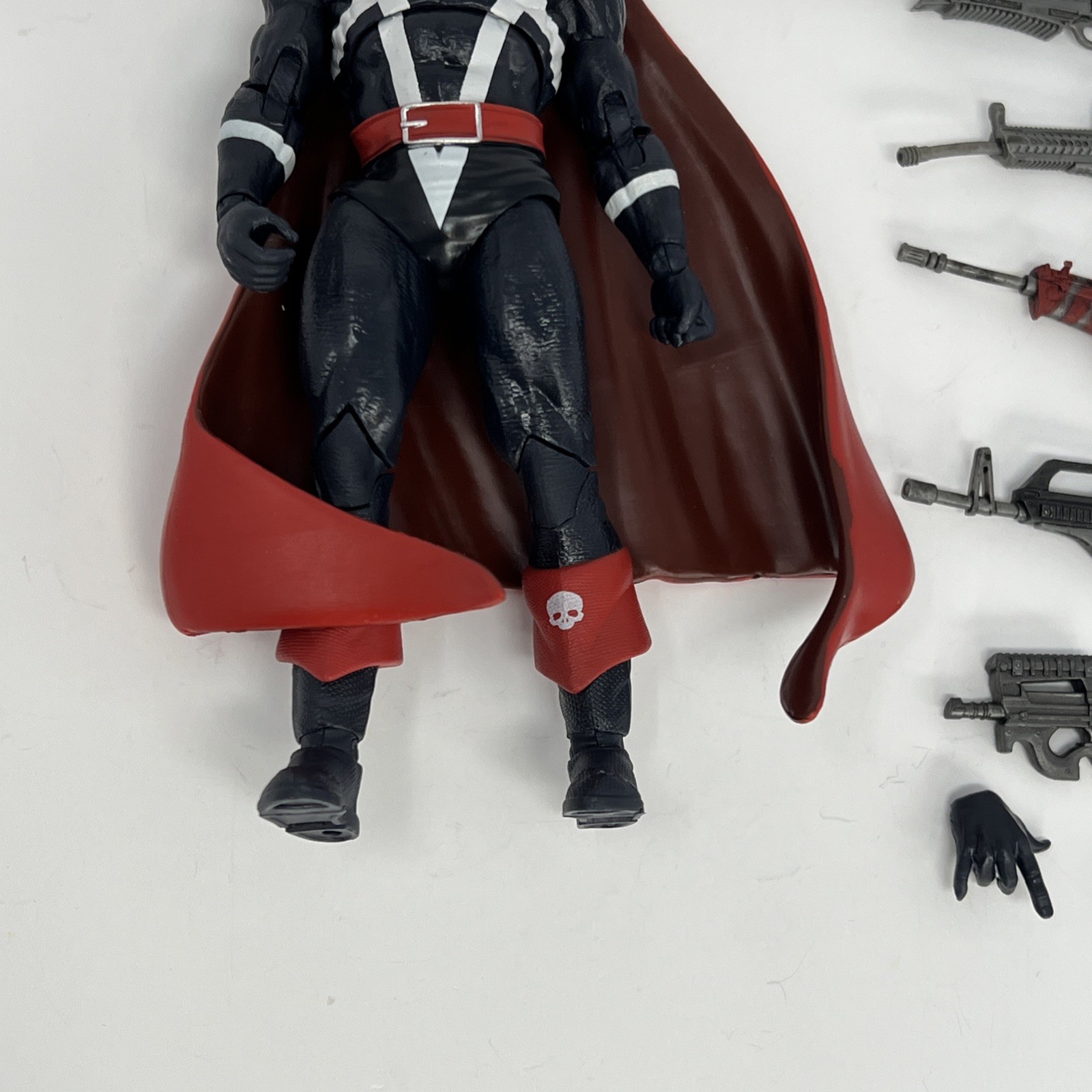 McFarlane Spawn 1977 Red Platinum Action Figure Black & Red w/ Weapons