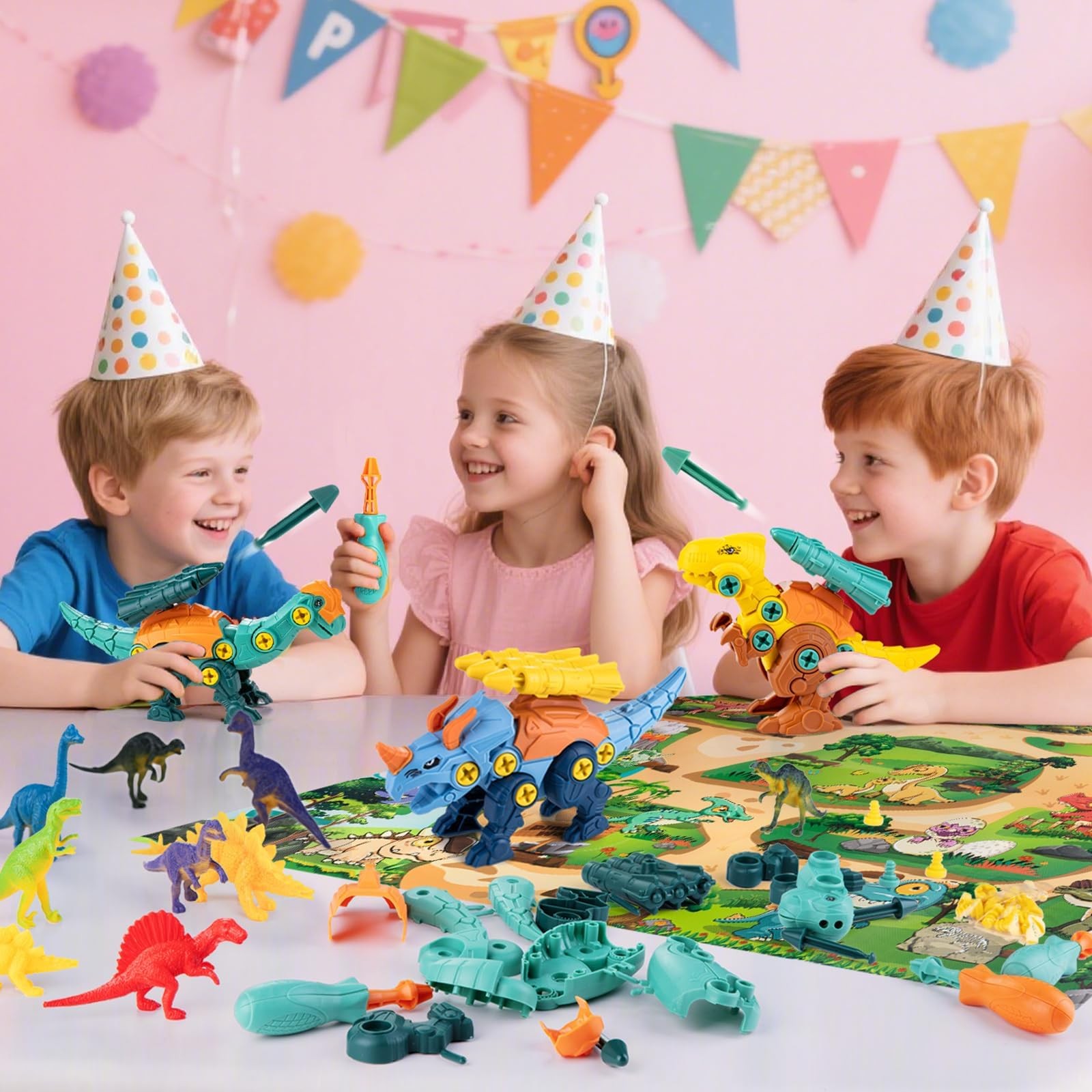 Betlys Dinosaur Toys For 3 4 5 6 7 8 Year Old Boys Take Apart Dinosaur Toys For