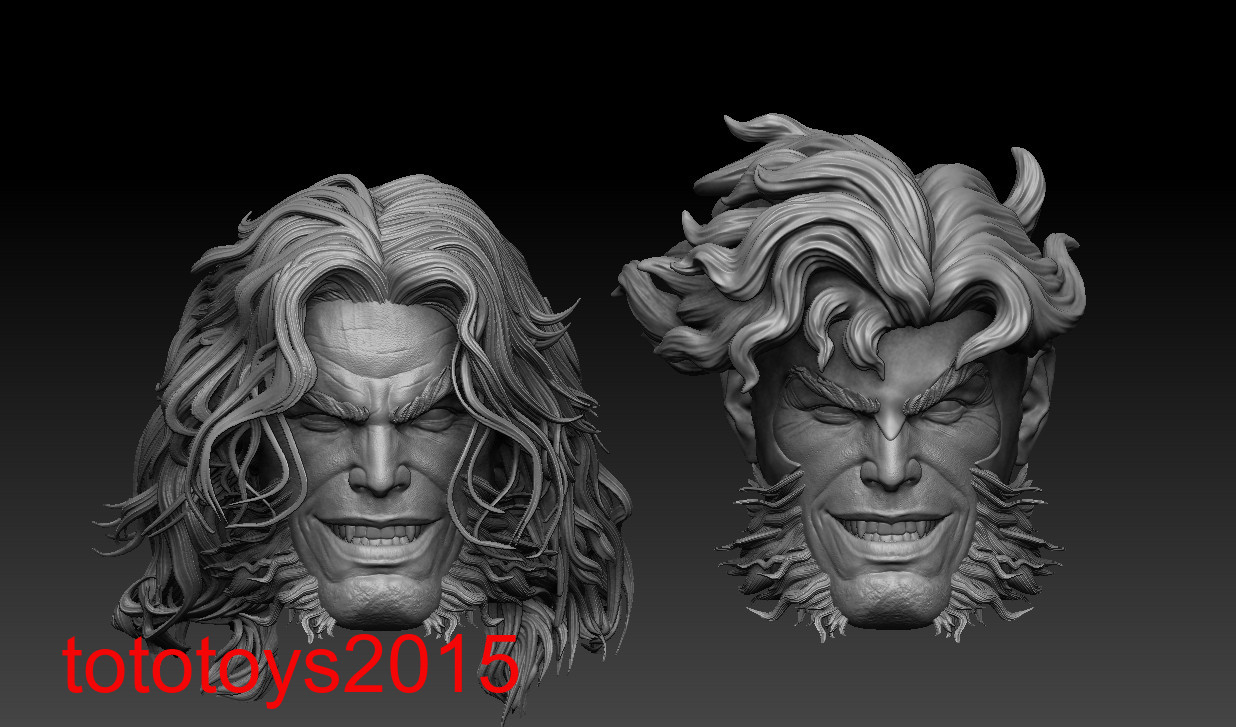 1:6 1:12 1:18 Sabretooth Tiger Head Sculpt For 12″ 6″ 3.75″Action Figure Body