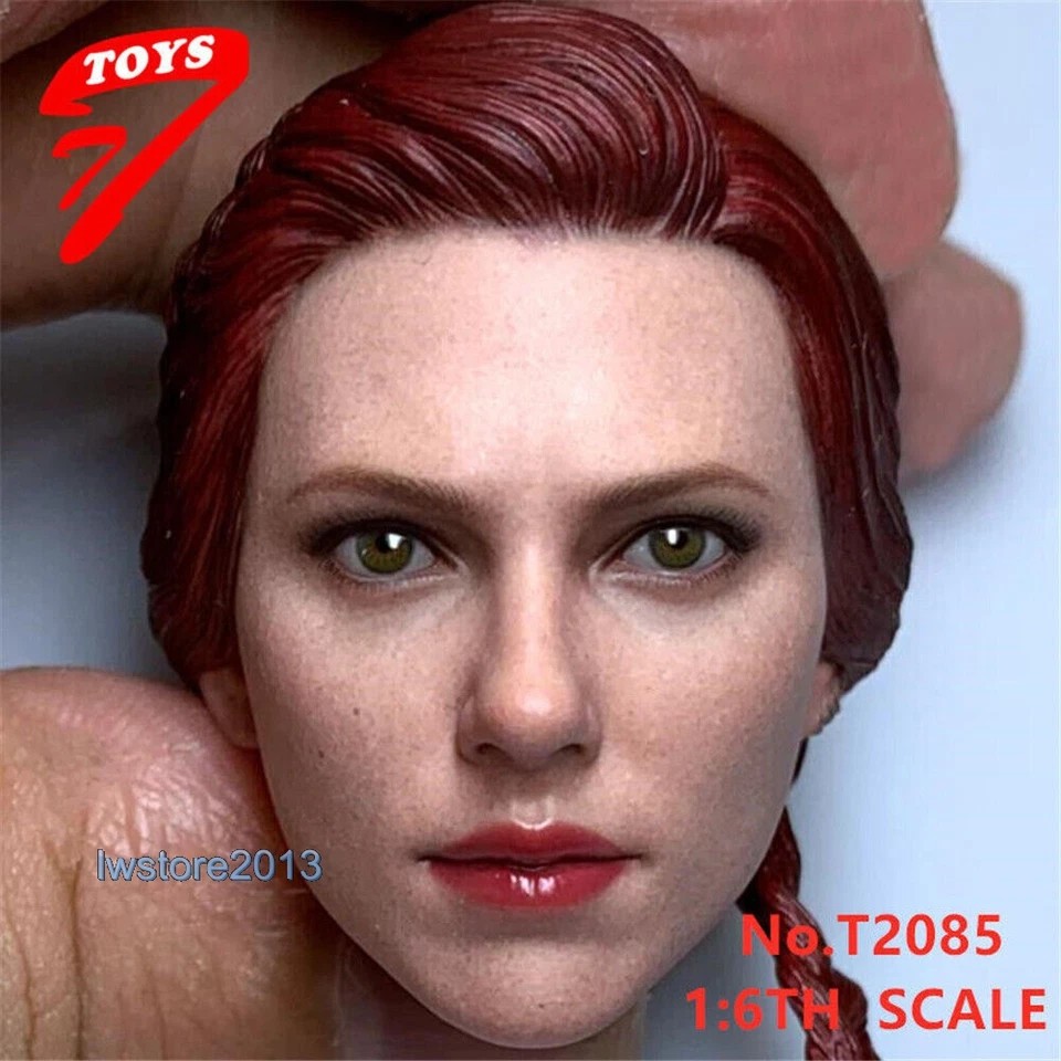 US 1/6 Black Widow Scarlett Johansson Head Sculpt For 12″ Female TBL Figure Body