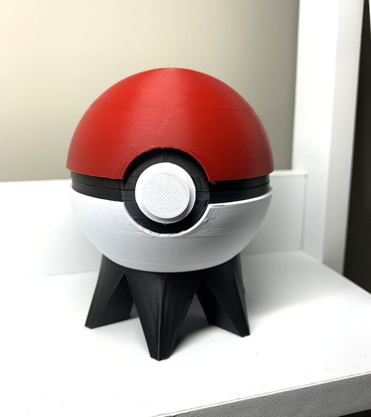 3D Printed Poke Ball & Pokemon With Stand Handmade PLA Collectable TCG Novelty