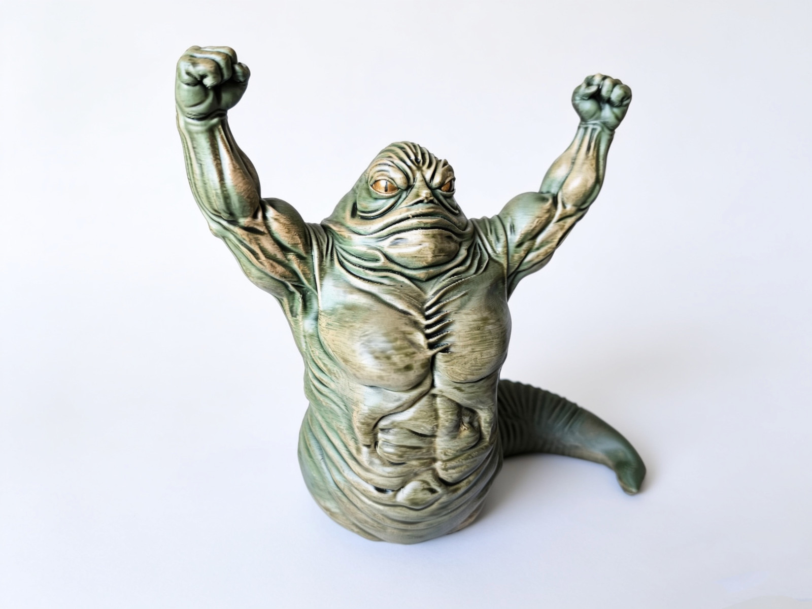 Custom Made Rotta the Hutt Inspired Figurine Hand Painted Collectible 14cm AU