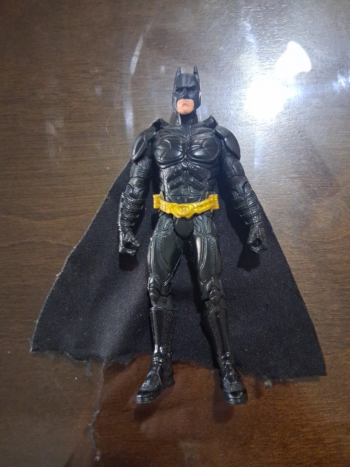 Batman The Dark Knight 5.5″ Action Figure DC Christian Bale 2008 cloth cape HTF