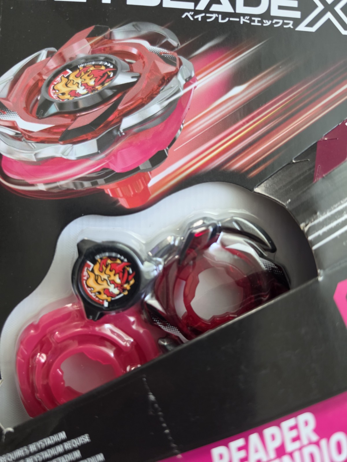 Takara Tomy Bayblade X Reaper Incendio T 4-70K Damaged Box