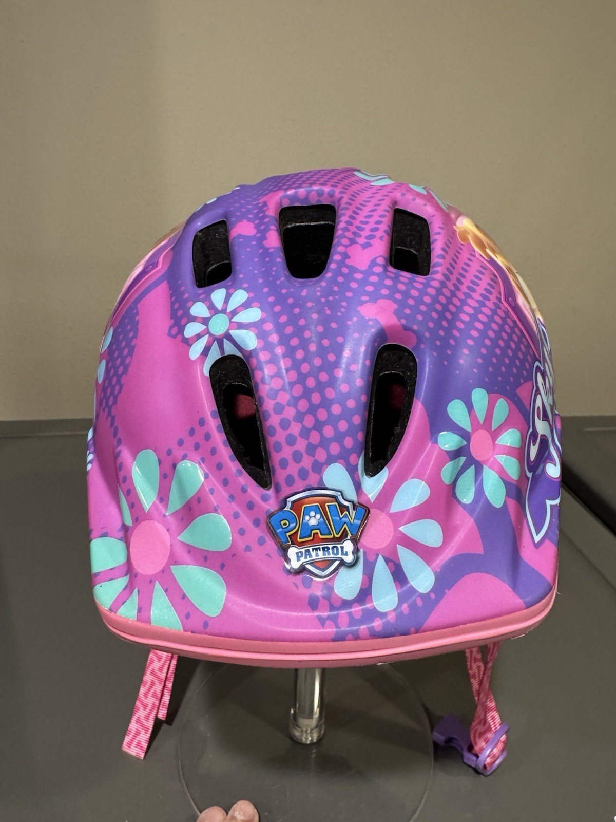 Schwinn Paw Patrol Skye Kids Bike Helmet Adjustable Girls 3-5 Years Purple Pink