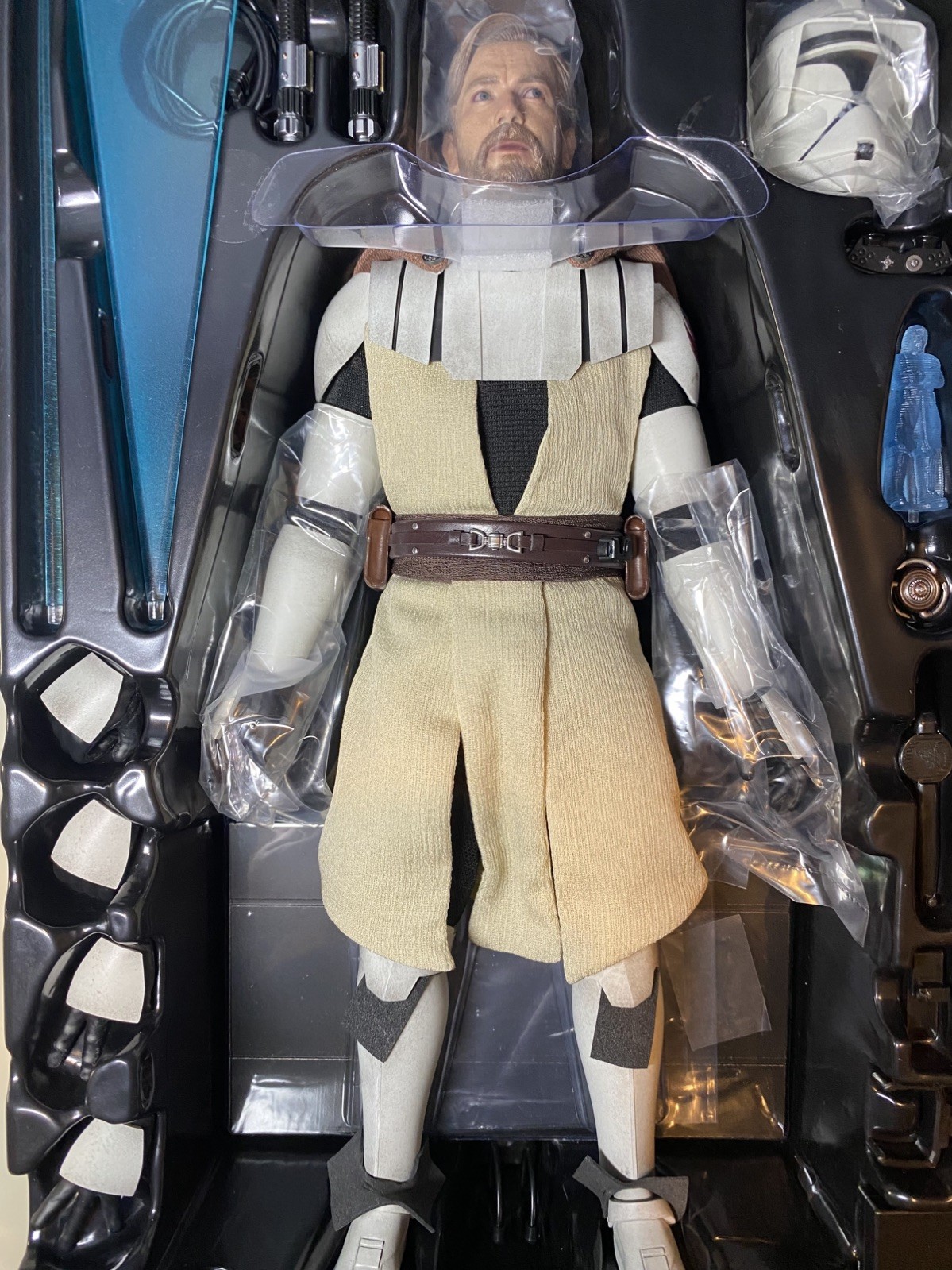 Hot Toys Star Wars Obi-Wan Kenobi The Clone Wars TMS095 *Near Mint Condition