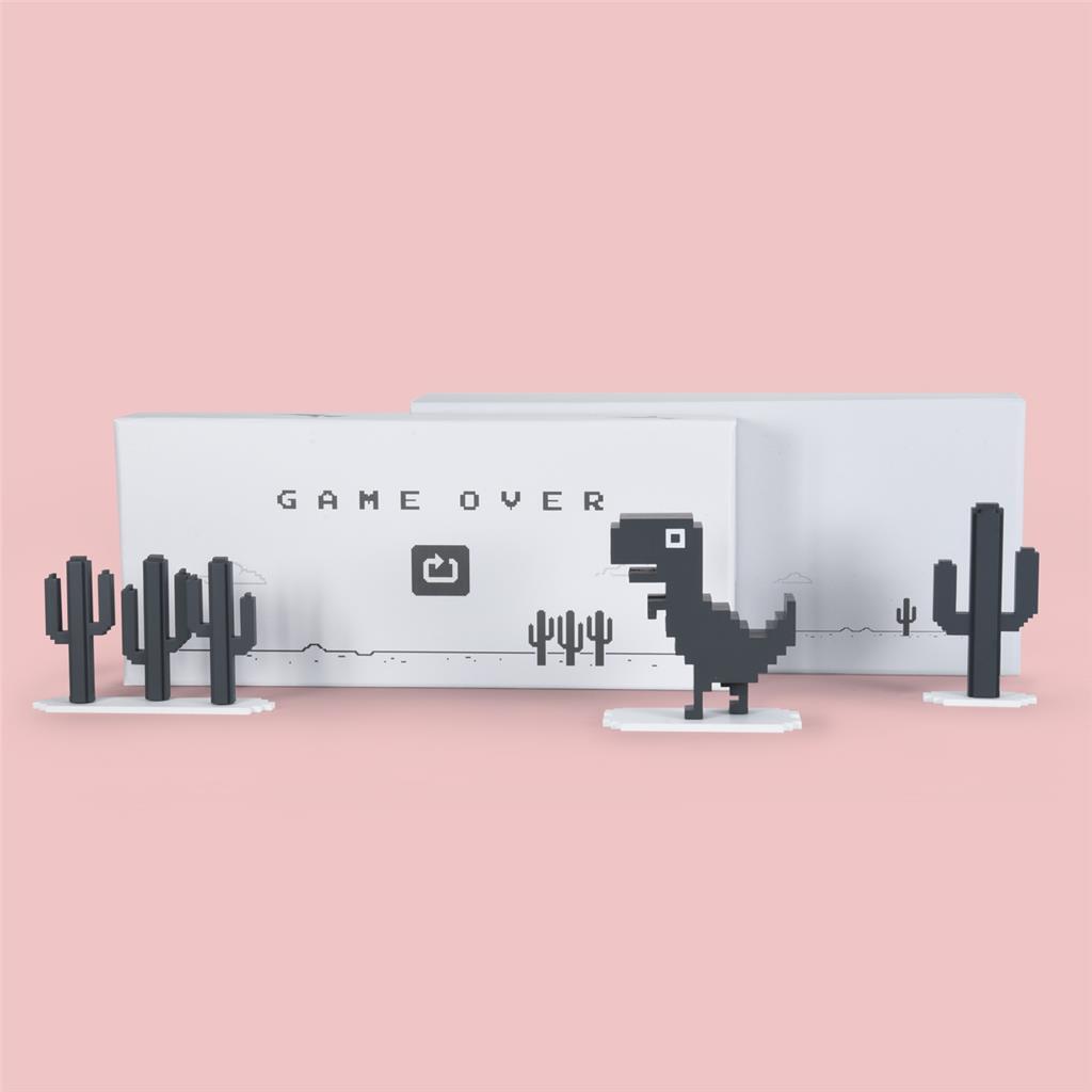 CHROME DINO STANDARD EDITION VINYL FIGURE SET BY DEAD ZEBRA