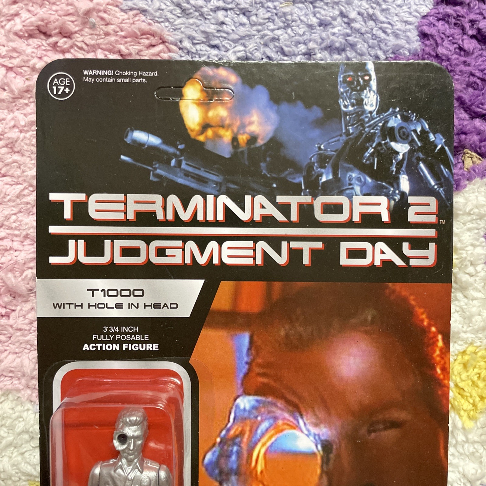 Terminator 2 Judgement Day T-1000 with Hole in Head Exclusive ReAction Figure
