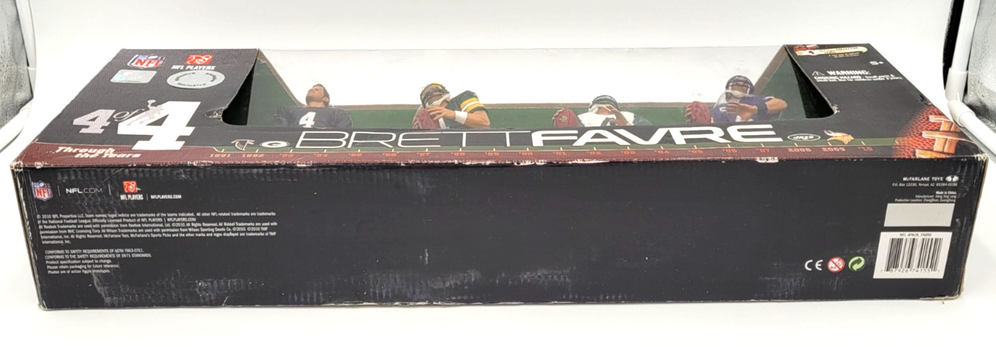 2010 McFarlane 4 of 4 Through the Years Brett Favre Action Figures Exclusive