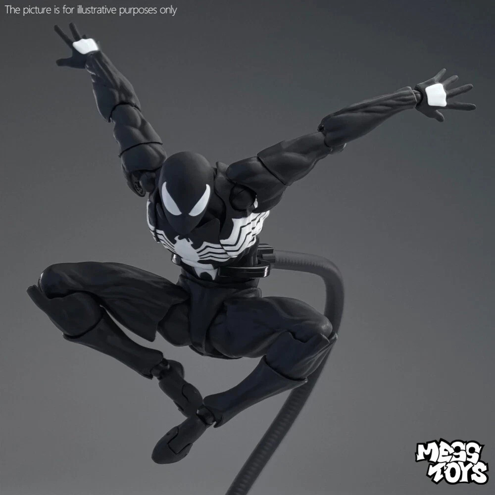CT Toys Messtoys Symbiote Spider-Man Black Suit Action Figure Boxed – Marvel Ven