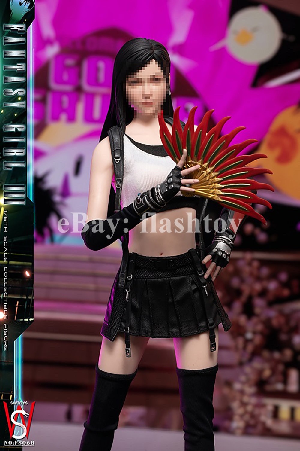 SWTOYS FS068 1/6 Fantasy Girl Accessory Set for Tifa 12″ Female Figure Body