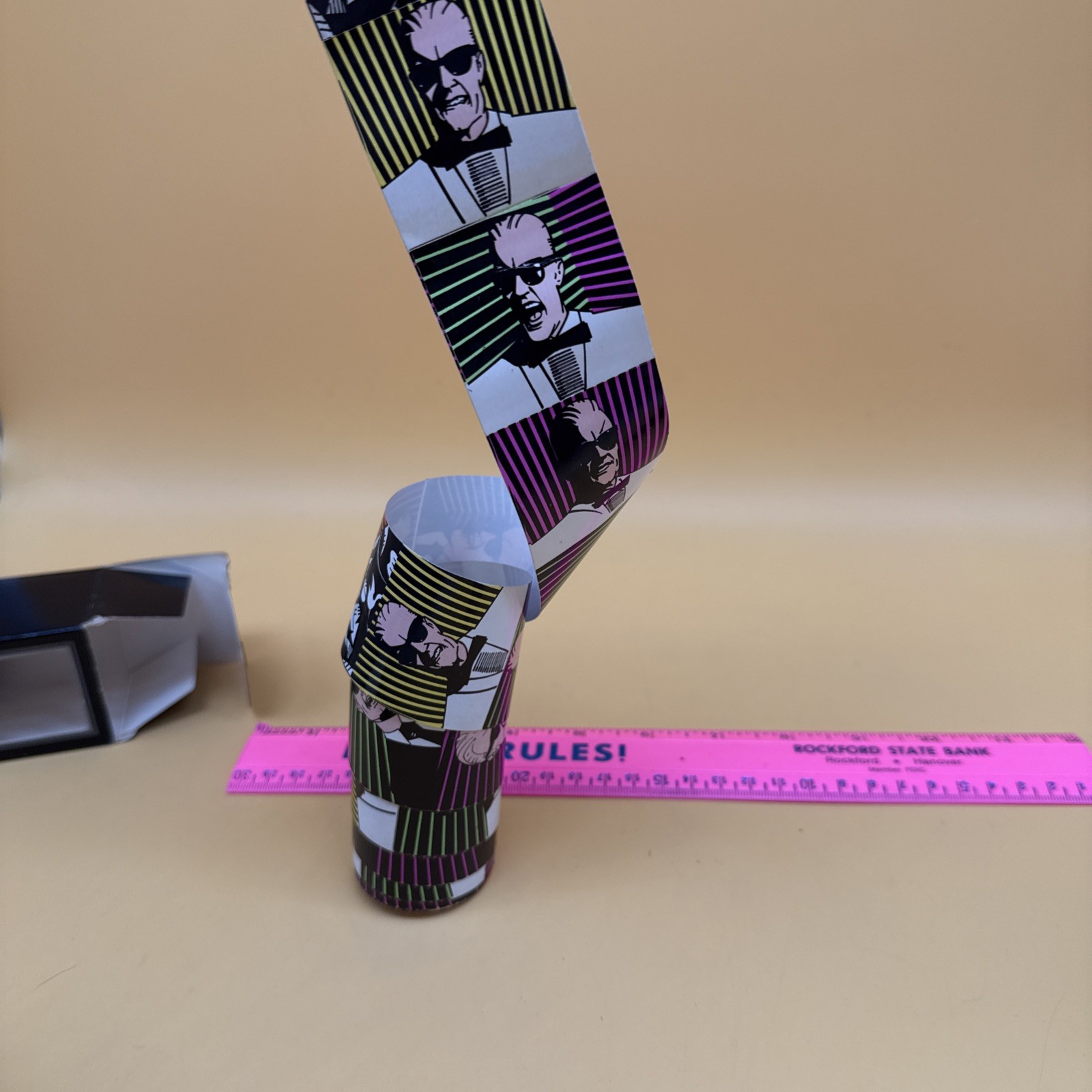 1988 Vintage Max Headroom MTV Sticker Roll Applause Inc Open Box