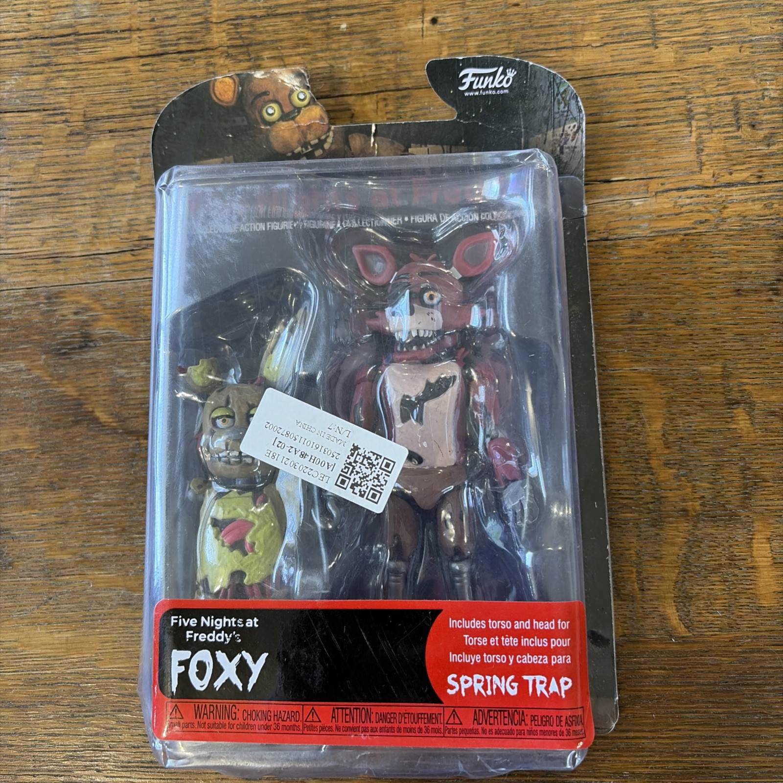 Funko Five Nights at Freddy’s Foxy Action Figure Spring Trap Parts-Box Damaged