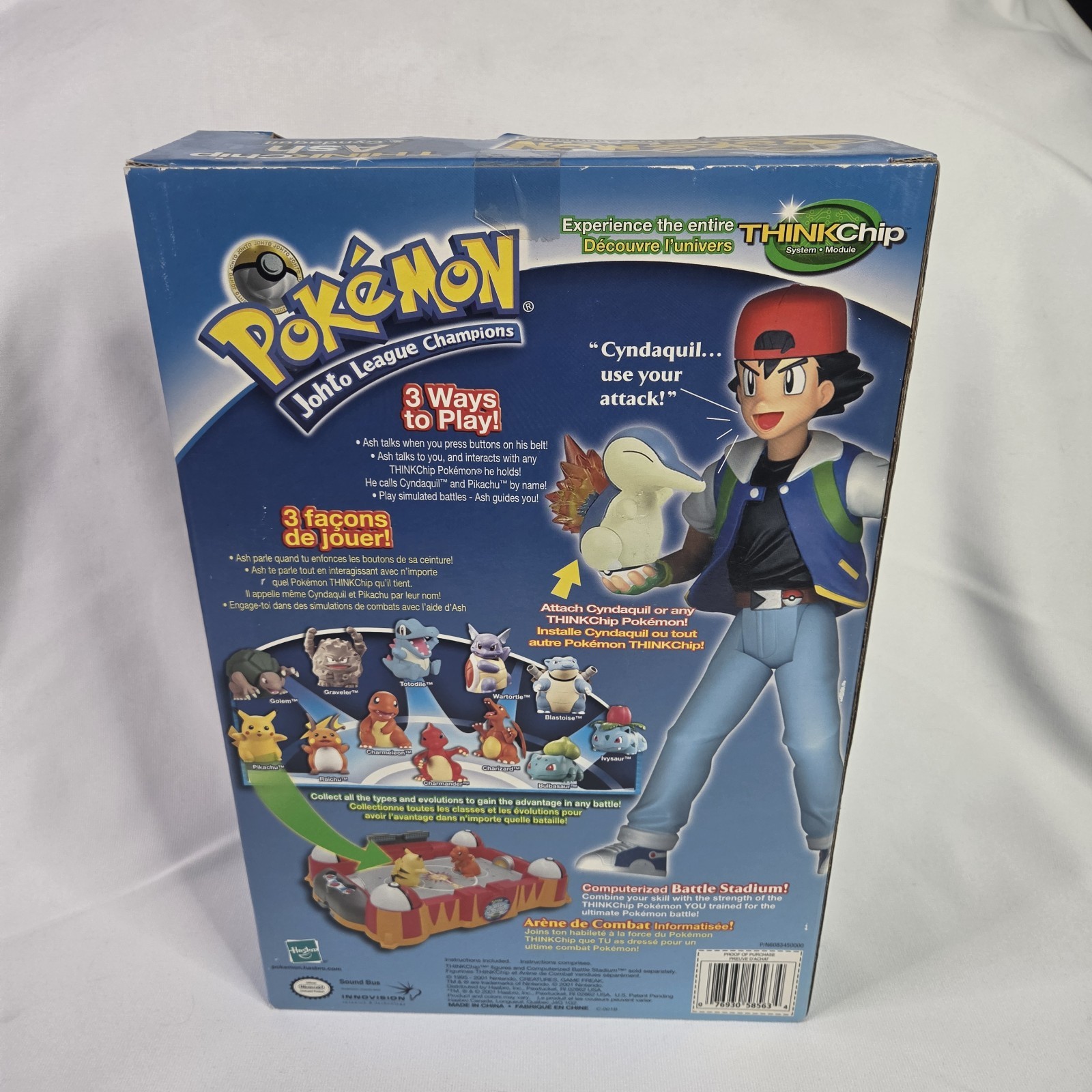 Pokemon Thinkcap Ash Ketchum Hasbro 12” Vintage Action Figure & Card TCG