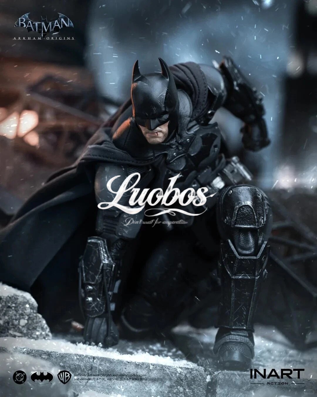 INART G0007 1/12 Arkham Batman (Battle Damaged Version) Action Figure In Stock