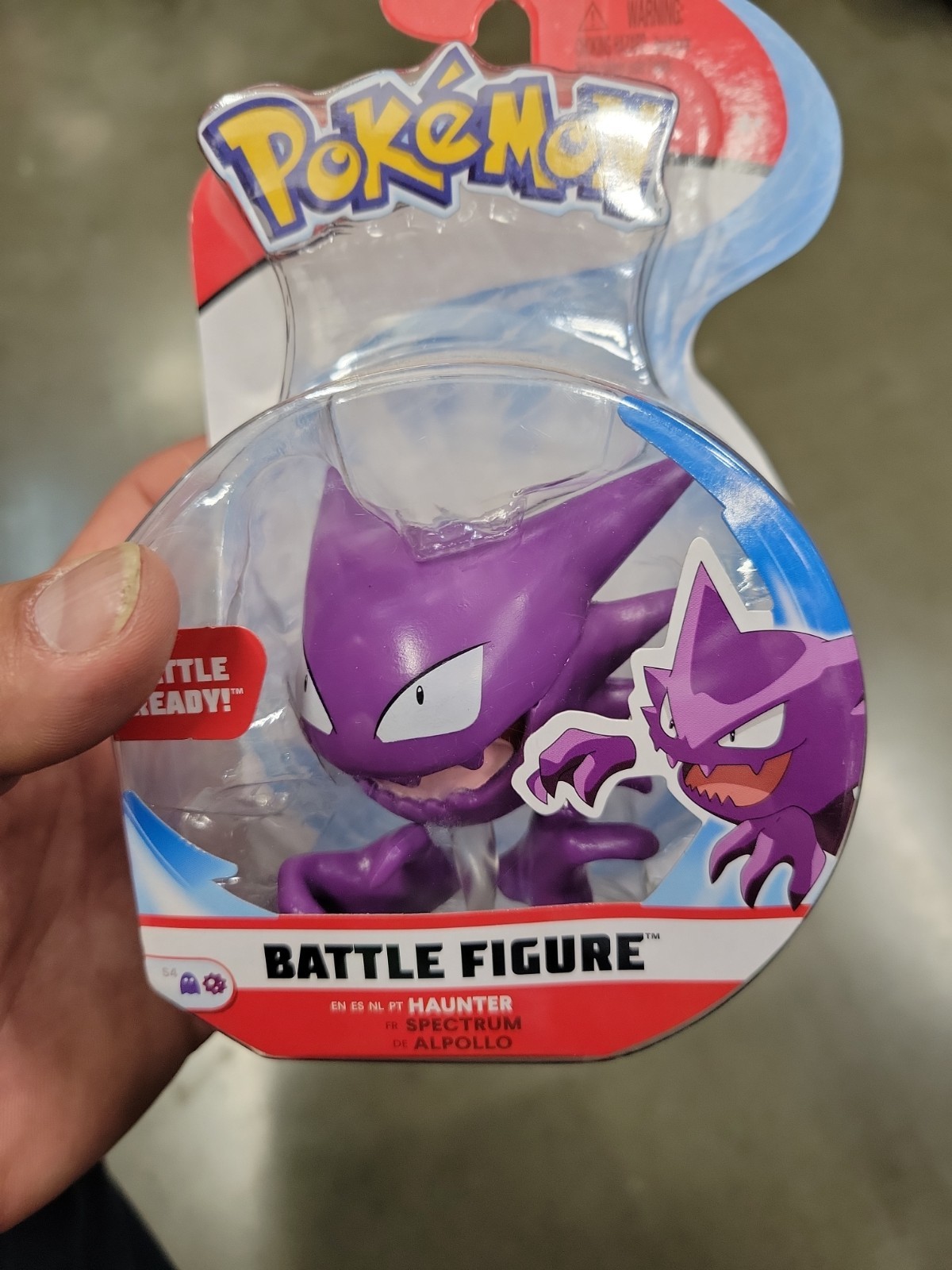 Pokemon Haunter 3″ Battle Ready Figure Series 4 Ghost & Poison Jazwares 97629